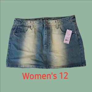 Wild Fable Jean Skirt Womens 12 NWT
